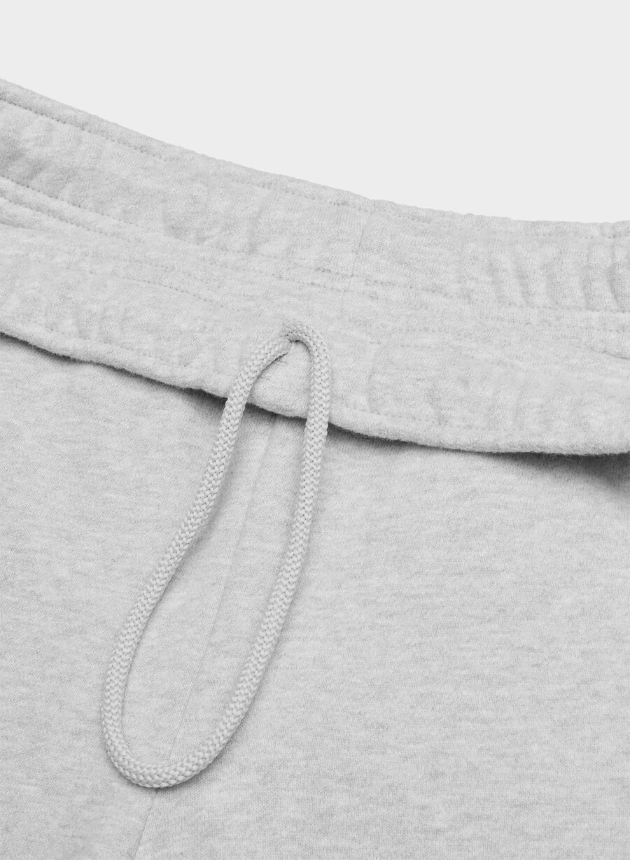 cozy sweatfleece mega straight joggebukse meleret krom