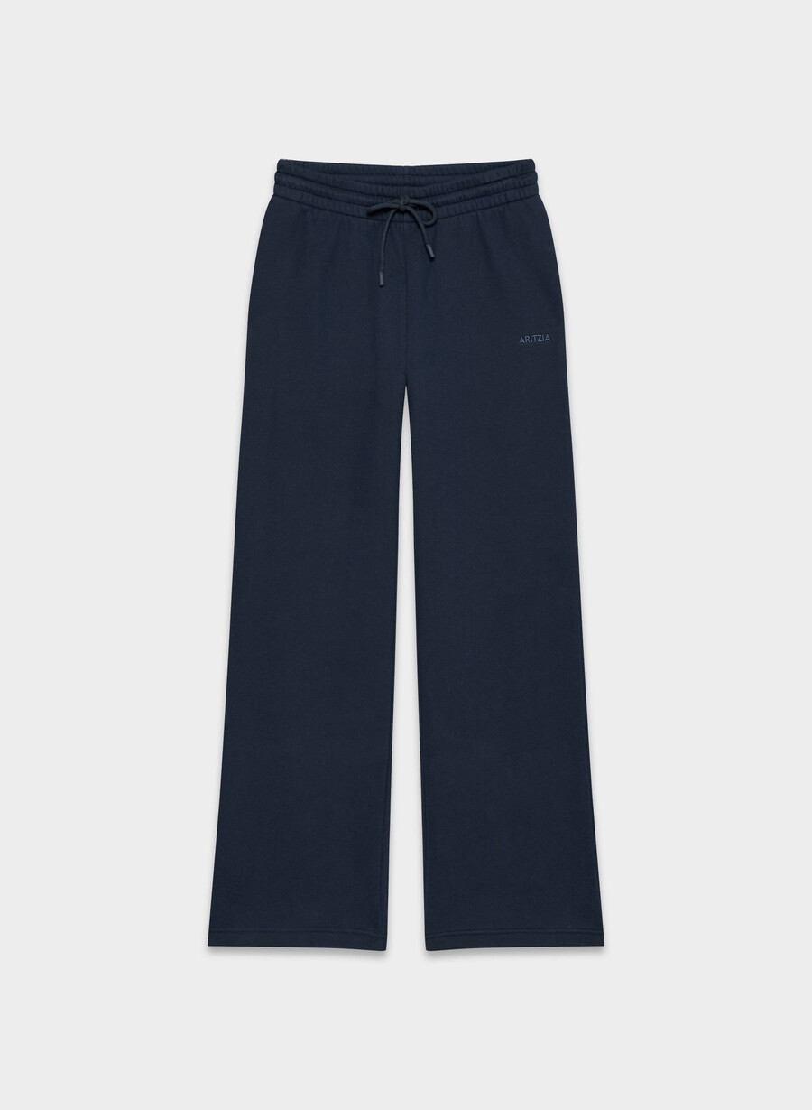 koselig fleece boyfriend bred joggebukse admiral