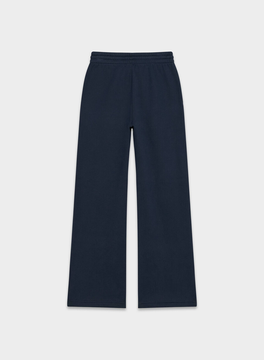 koselig fleece boyfriend bred joggebukse admiral