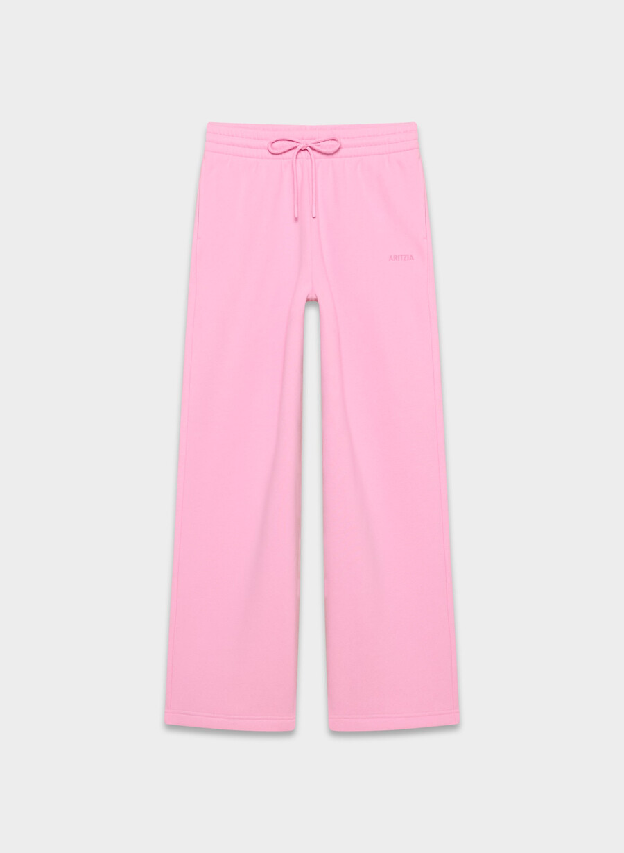 koselig fleece boyfriend bred joggebukse morganittrosa