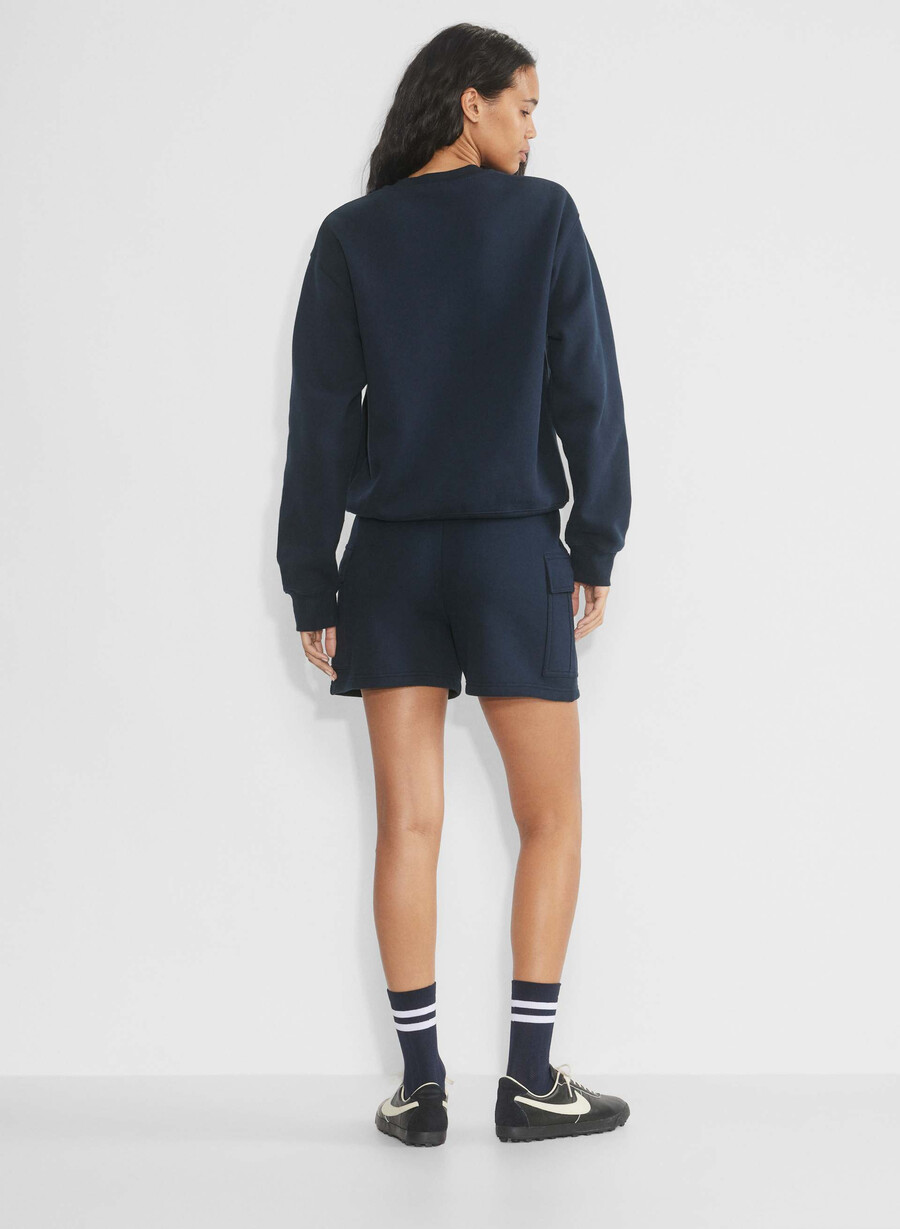 koselig svettefleece mega cargo midtlårsshorts admiral