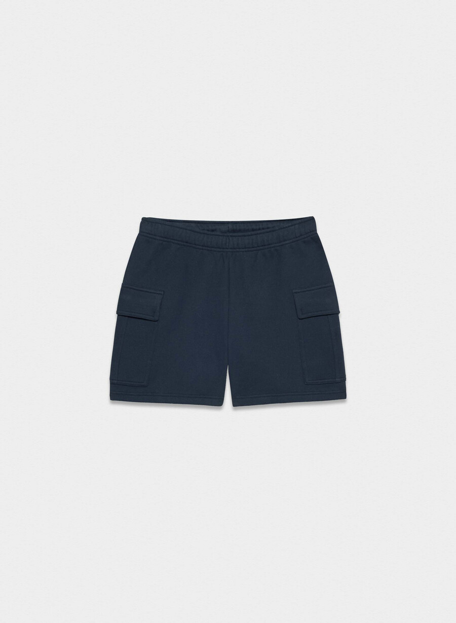 koselig svettefleece mega cargo midtlårsshorts admiral