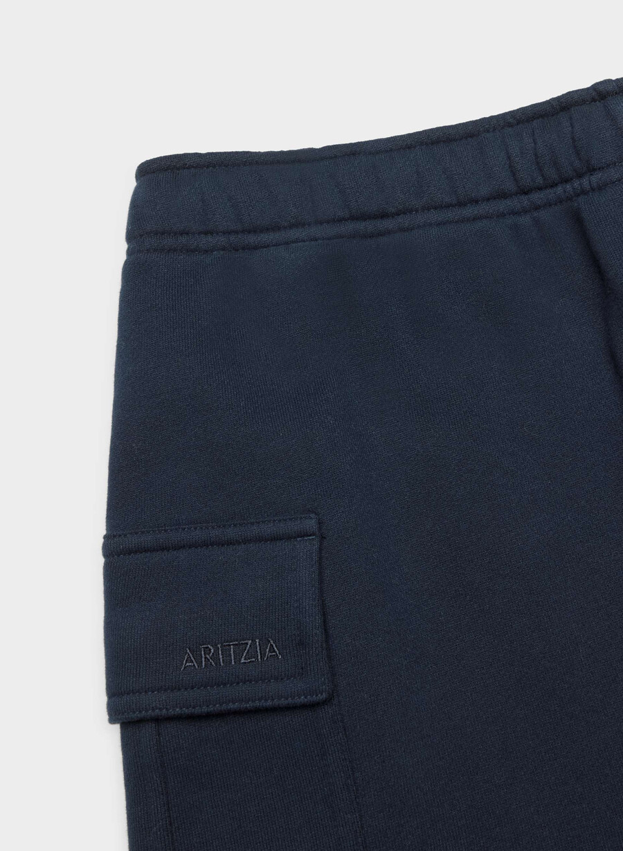 koselig svettefleece mega cargo midtlårsshorts admiral