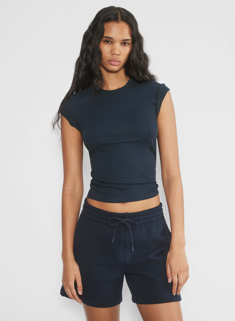 koselig fleece shorts til kjæreste midt på låret admiral