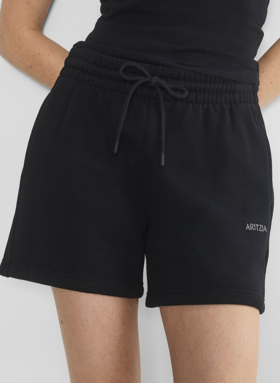 koselig fleece shorts med kjærestemotiv svart