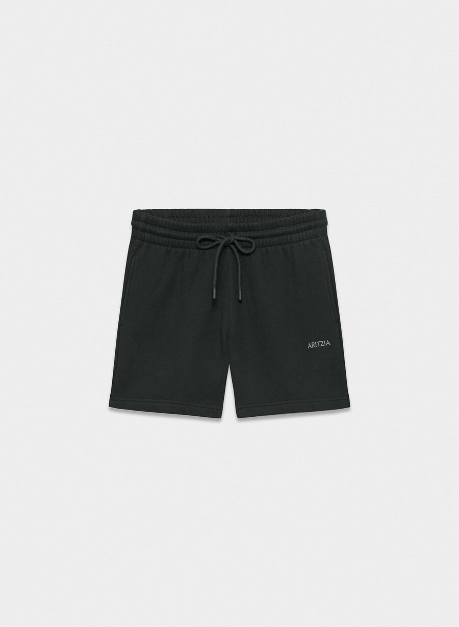 koselig fleece shorts med kjærestemotiv svart