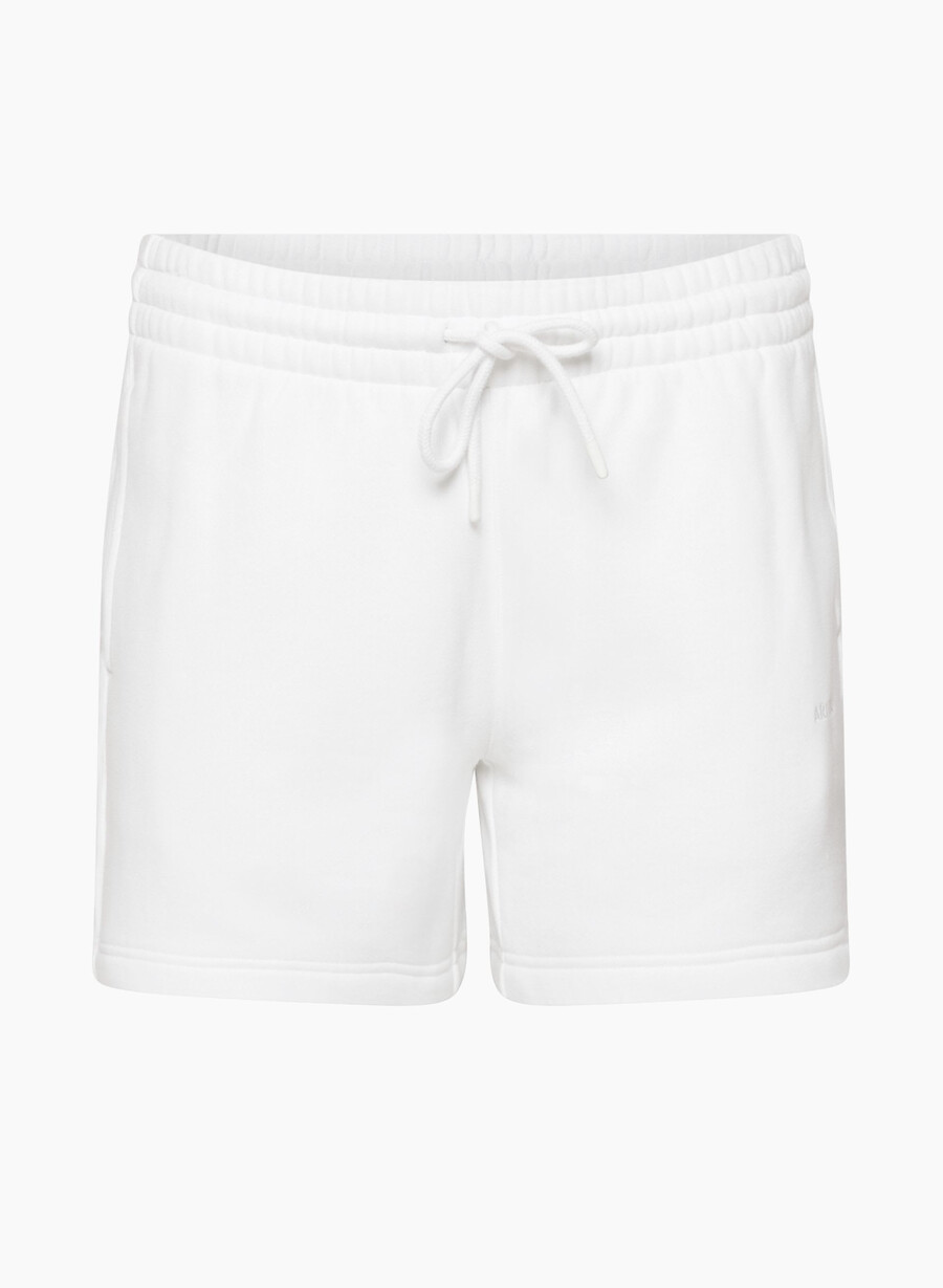 koselig fleece shorts med kjærestelogo hvit