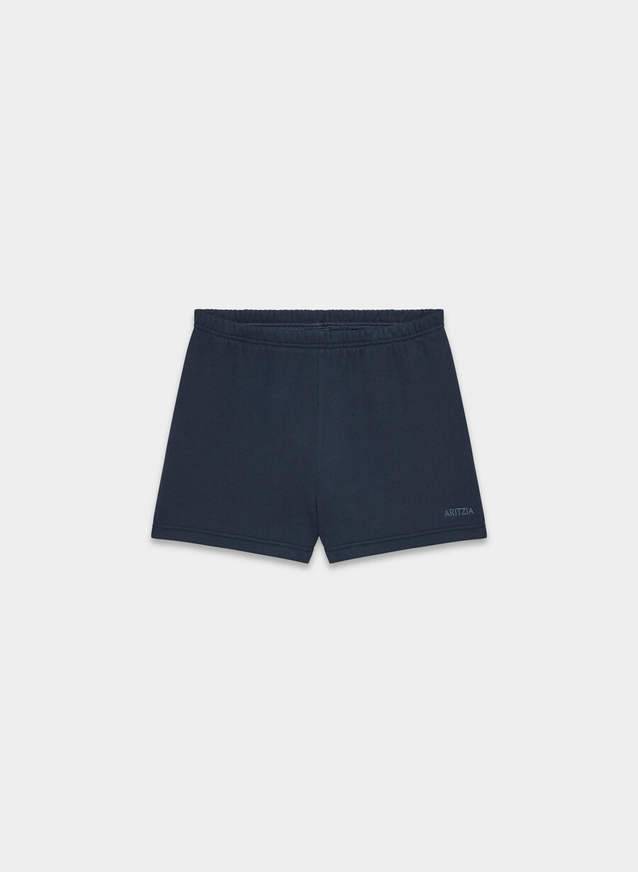 koselig svettefleece perfekt høyttaljet minishorts admiral