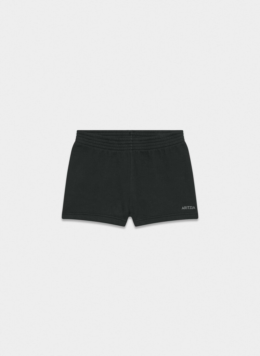 koselig svettefleece perfekt mikroshorts svart