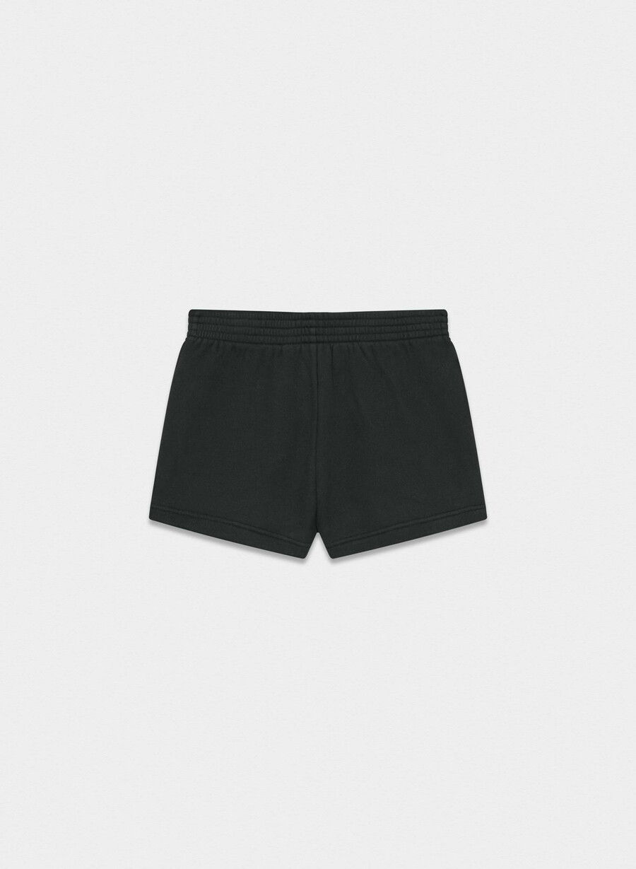 koselig svettefleece perfekt mikroshorts svart