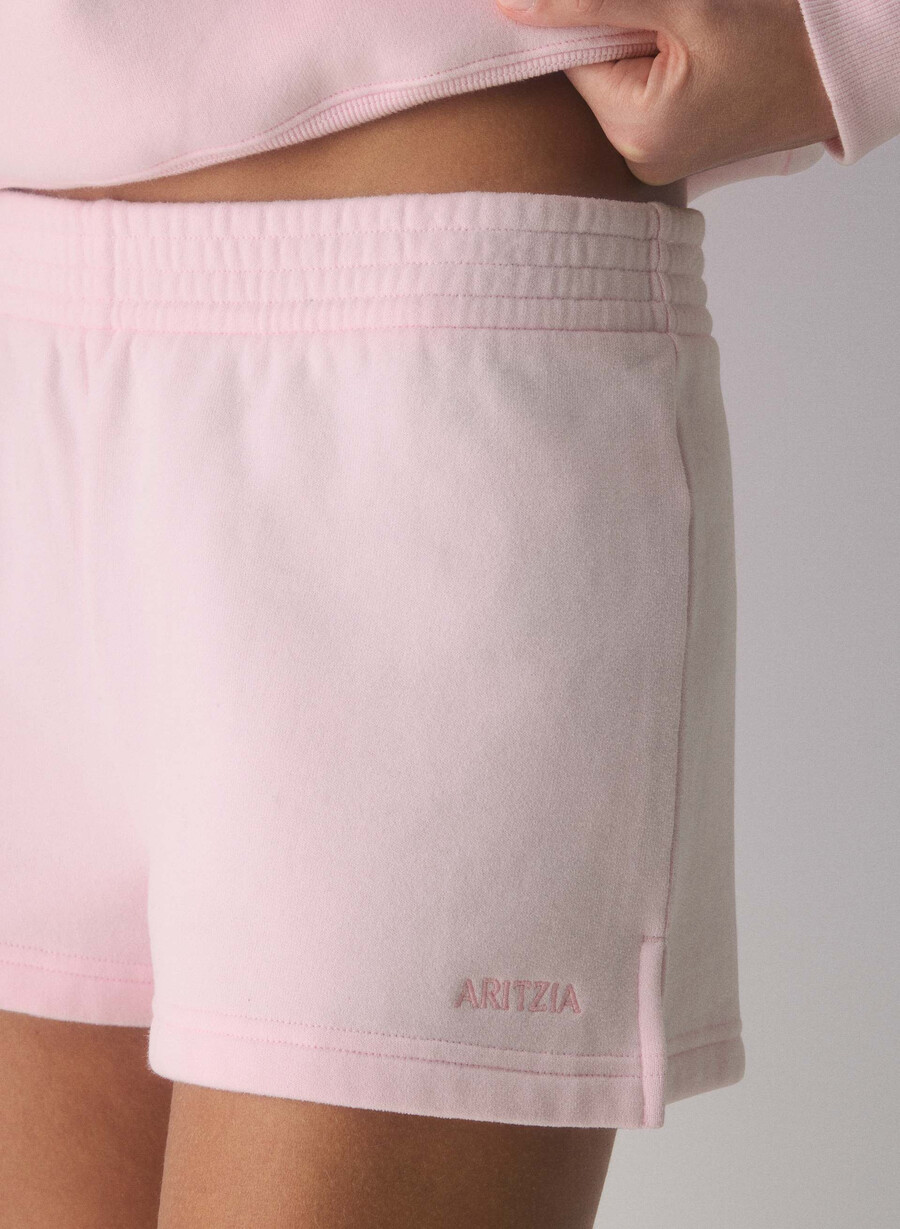 koselig svettefleece perfekt mikroshorts villa rosa