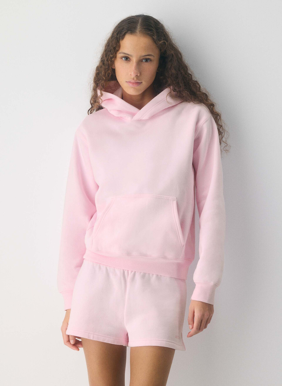 koselig svettefleece perfekt mikroshorts villa rosa