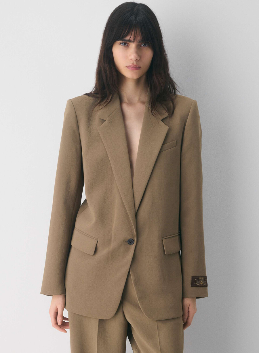 generasjonsblazer - crepette folio brun