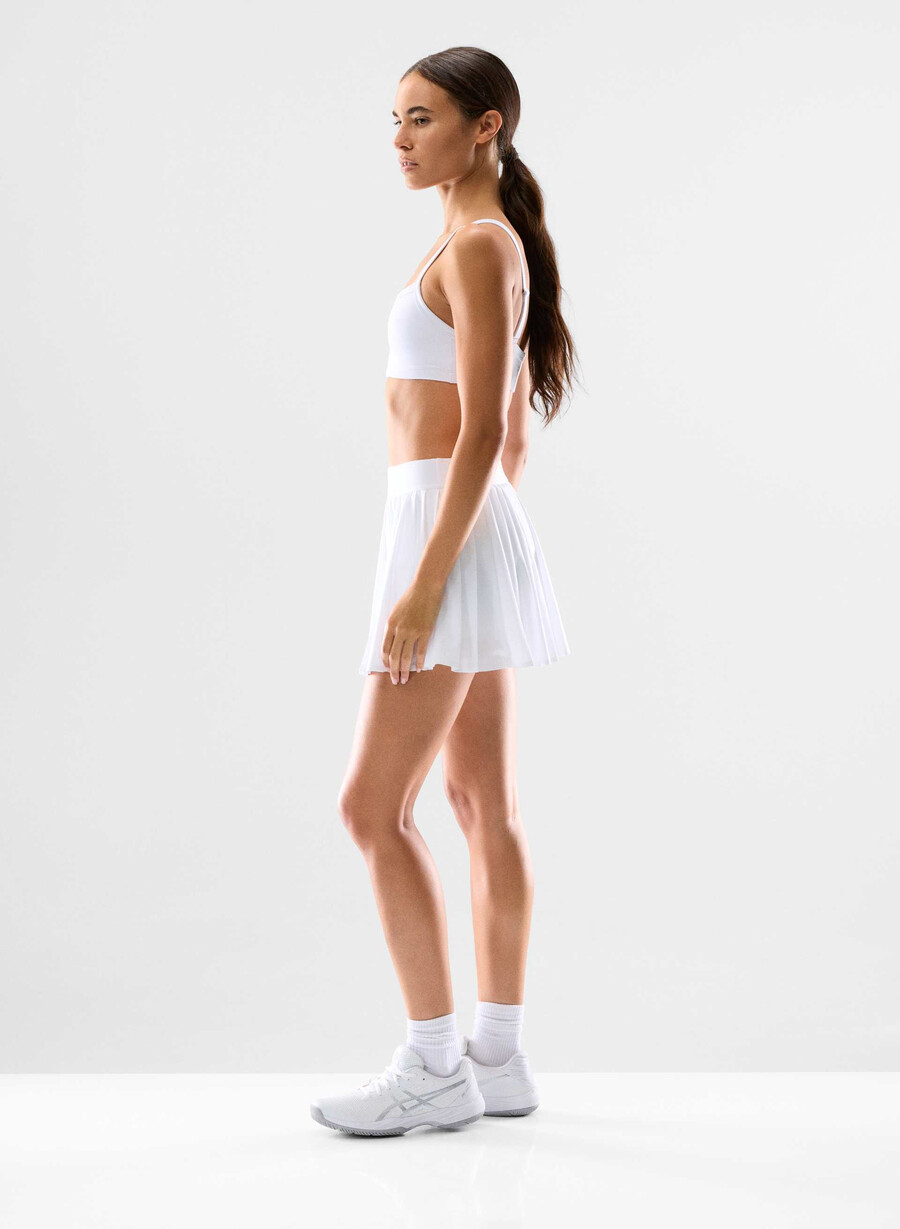 movetech tennis pro mikroskjørt hvitt
