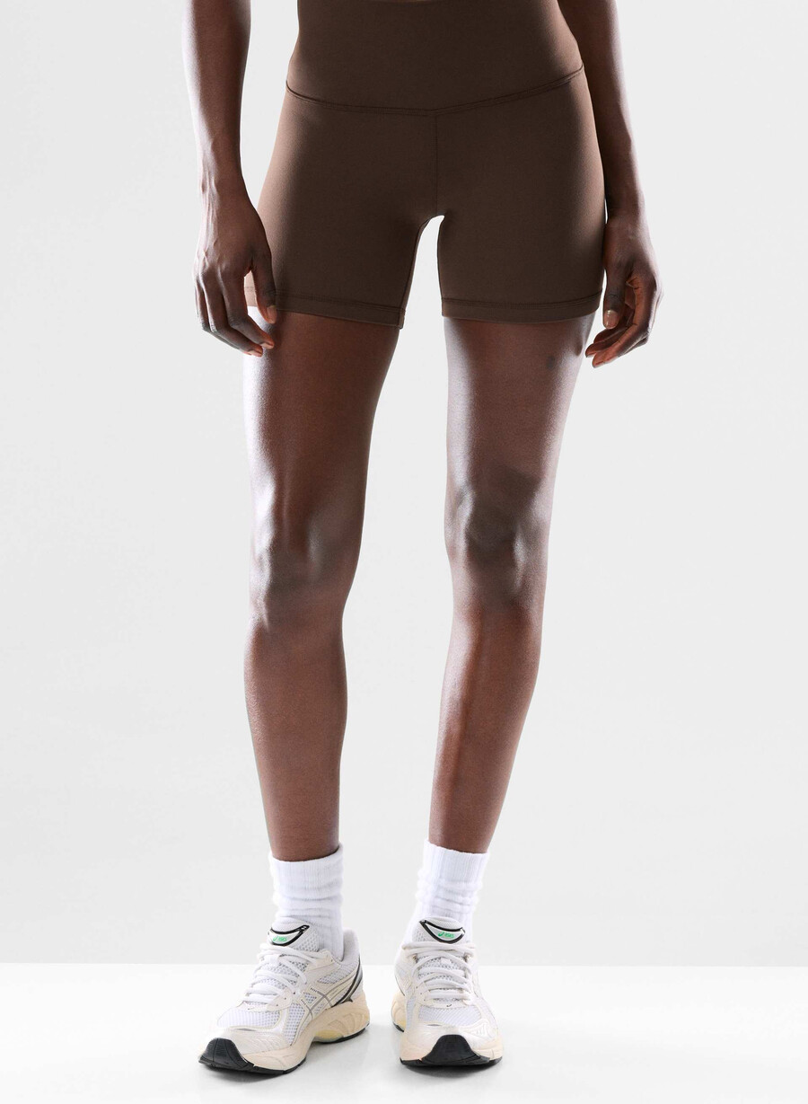 butter cheeky high-rise 13 cm shorts mokkabrun