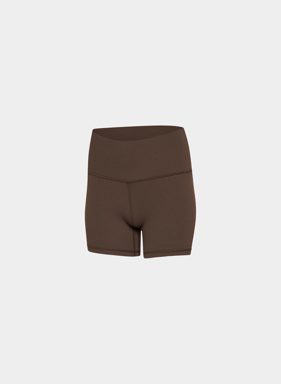 butter cheeky high-rise 13 cm shorts mokkabrun