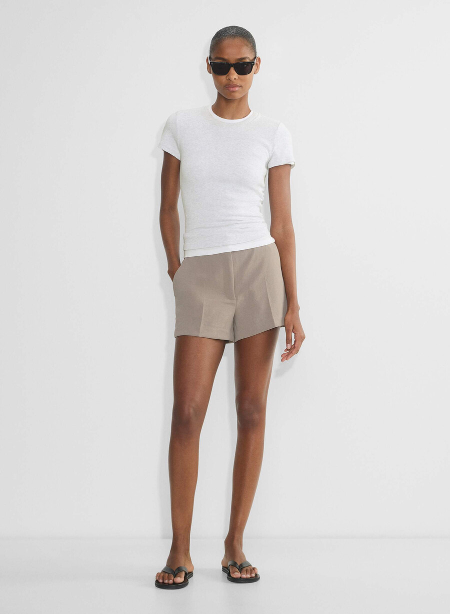the limitless short mini – crepette nomad taupe