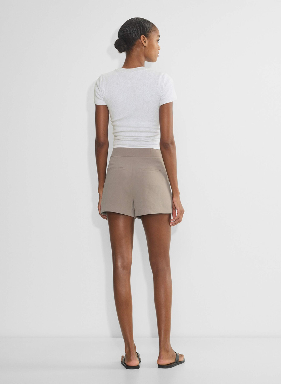 the limitless short mini – crepette nomad taupe