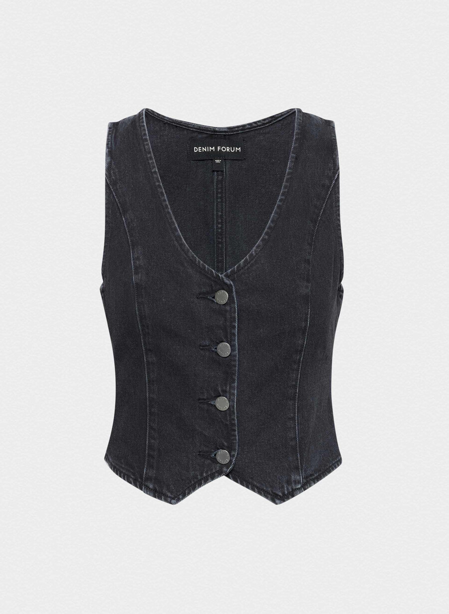 denim forum mia-denimvest fra 90-tallet svart eyeliner
