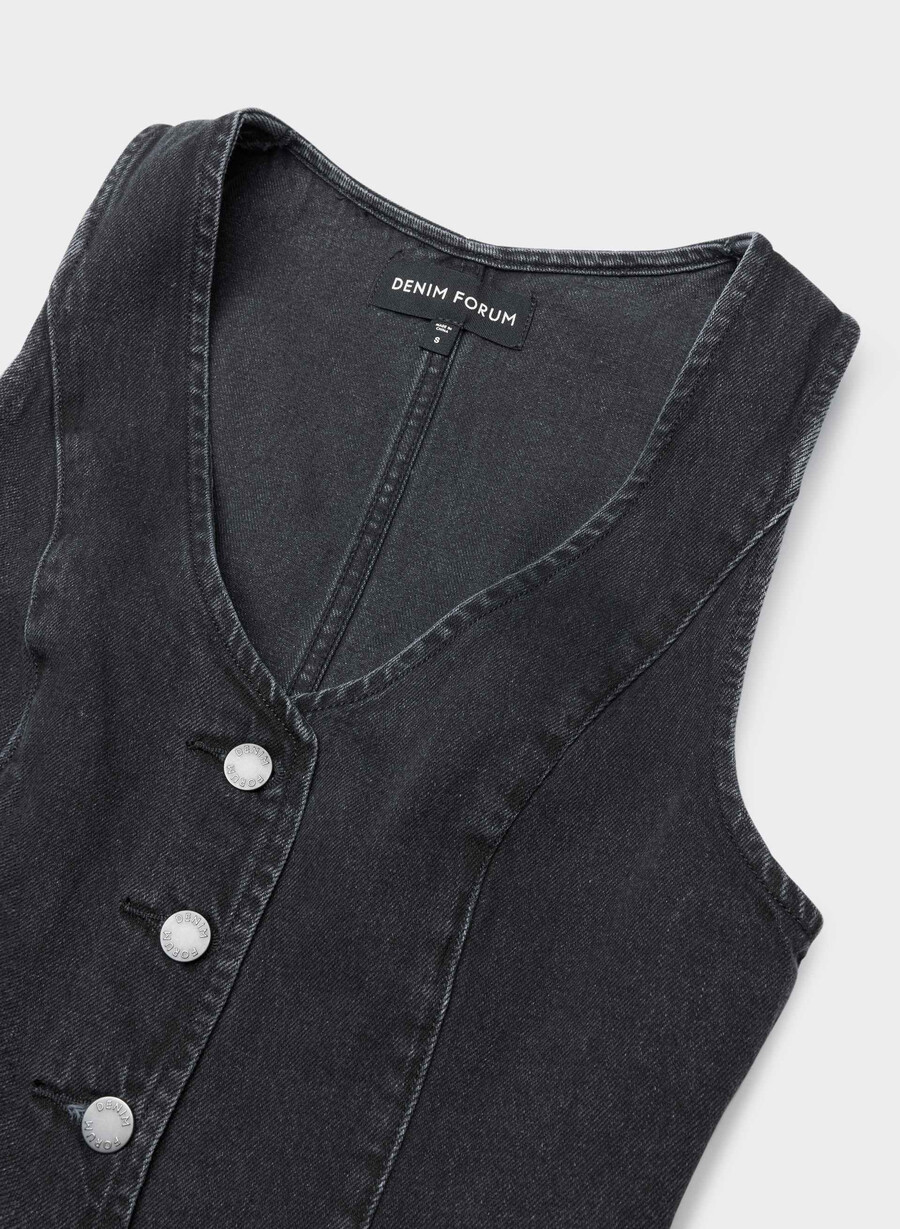 denim forum mia-denimvest fra 90-tallet svart eyeliner