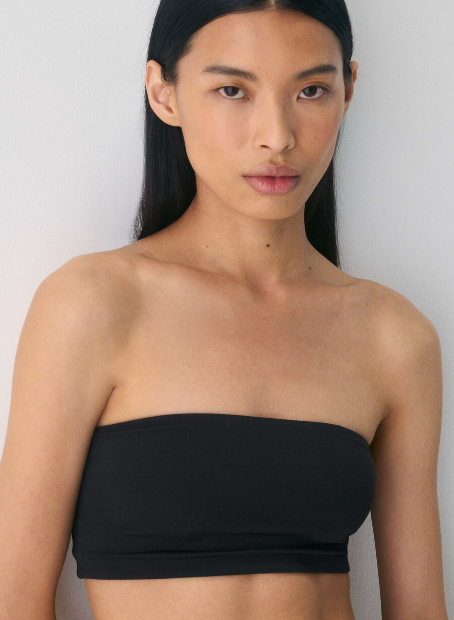 original contour sublime bandeau-topp svart