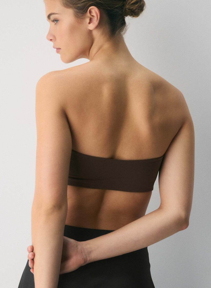 original contour sublime bandeau-topp rik mokkabrun