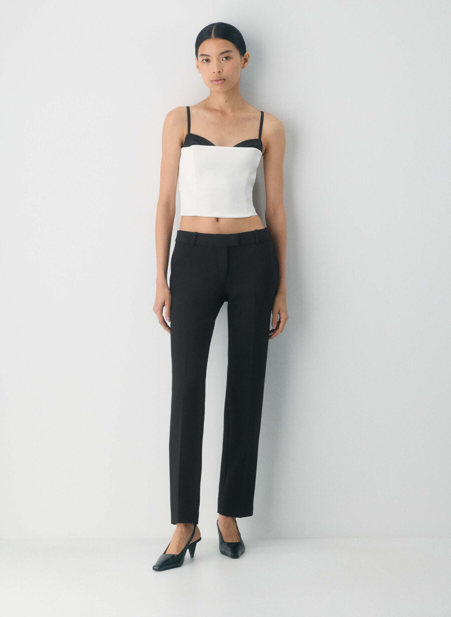 hypnotize sateng-bustier lys bjØrksvart