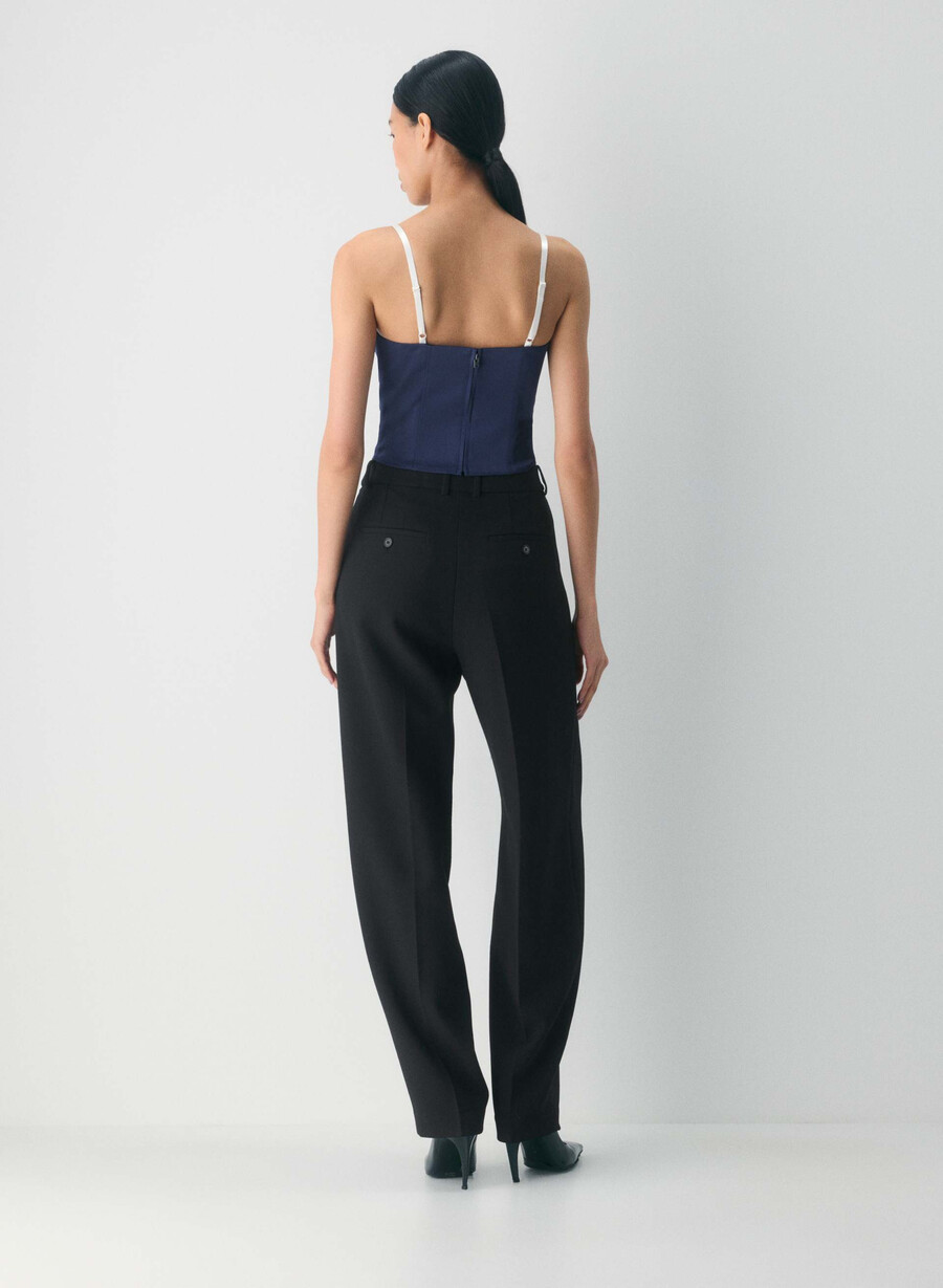hypnotize sateng-bustier ink navy lt birch