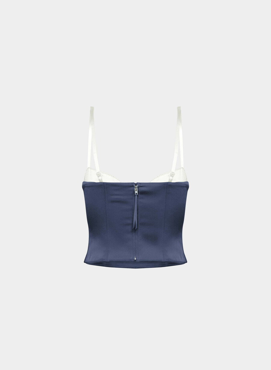 hypnotize sateng-bustier ink navy lt birch