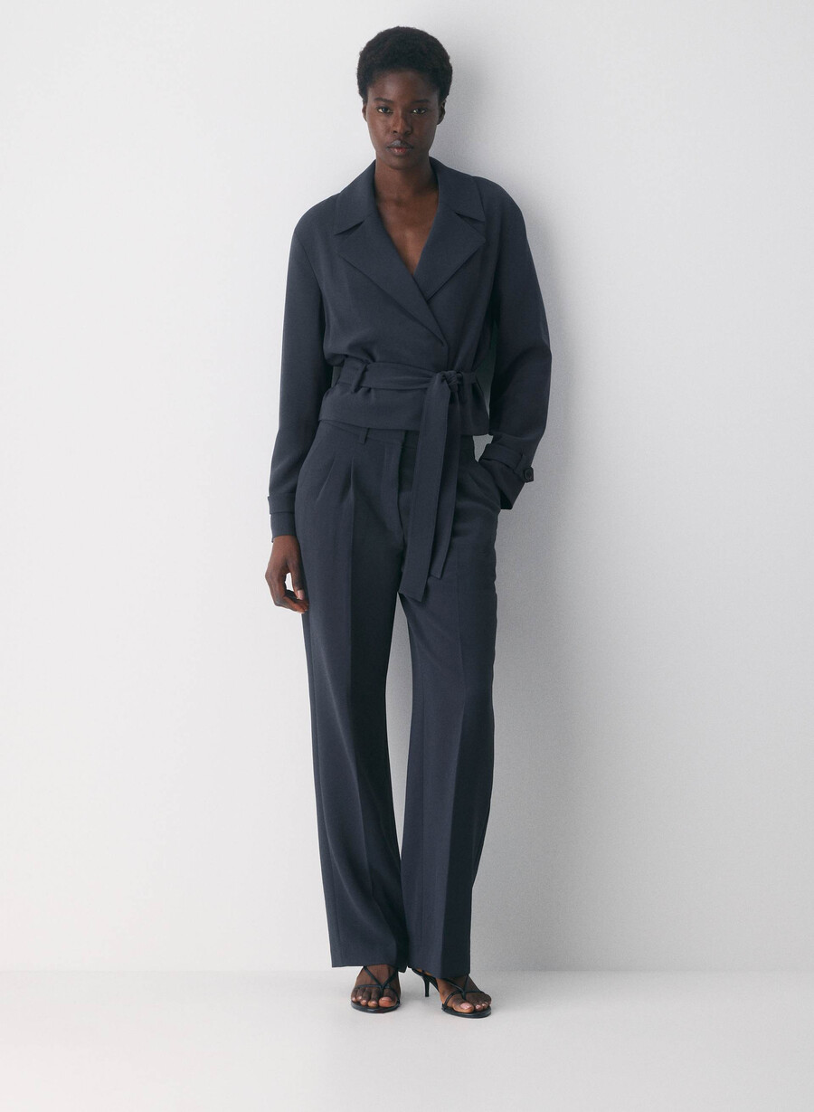 the effortless pant curve-fit – crepette mØrk nattsblÅ
