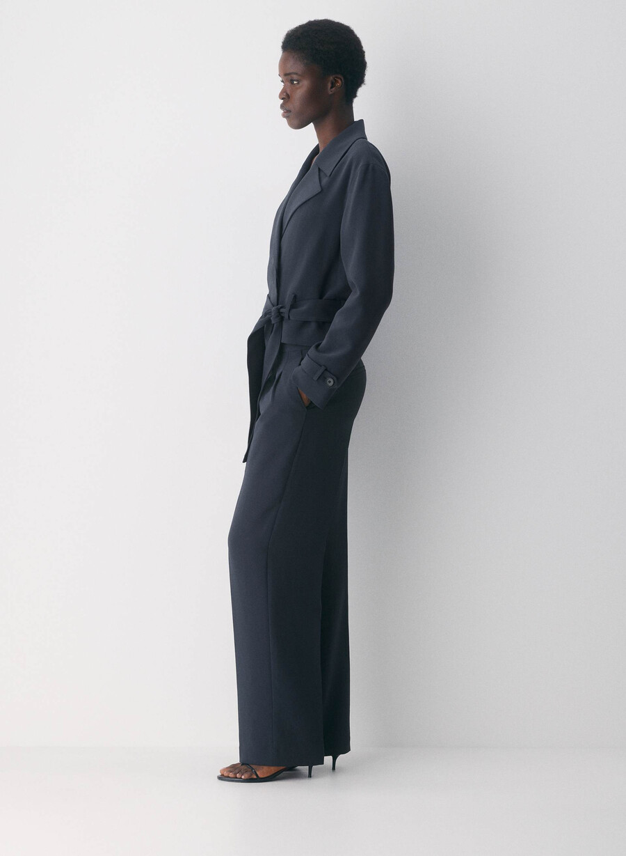 the effortless pant curve-fit – crepette mØrk nattsblÅ