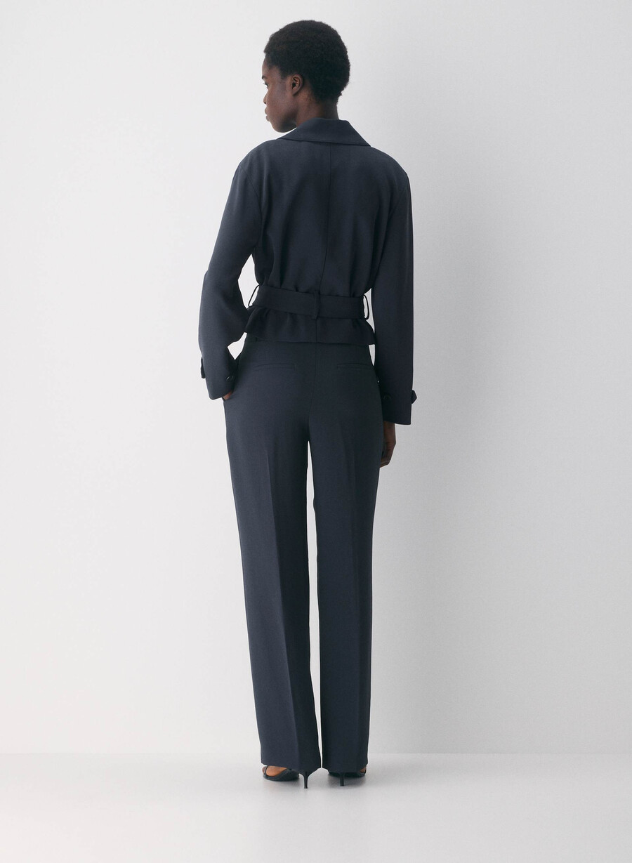 the effortless pant curve-fit – crepette mØrk nattsblÅ