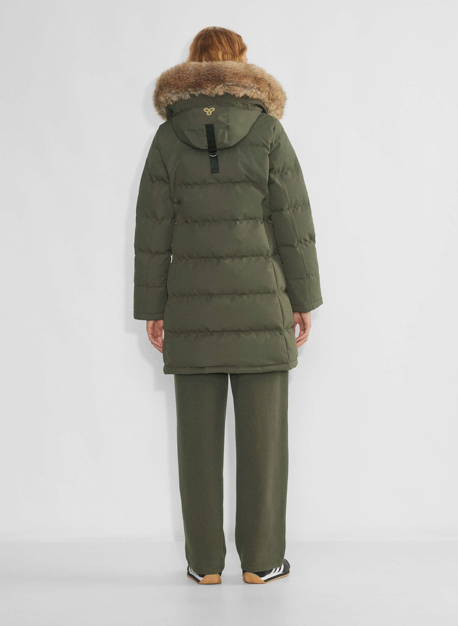 powder parka – coldstop mØrk oliven