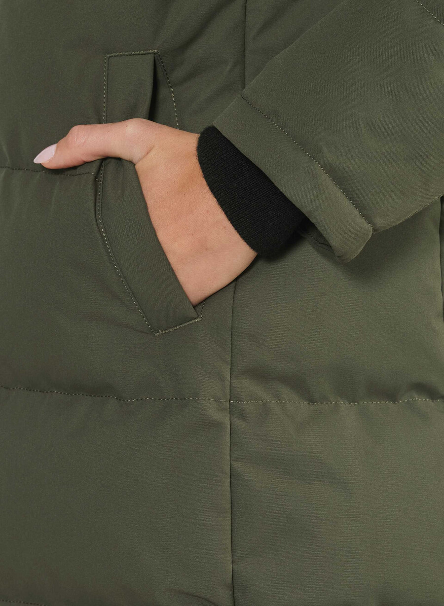 powder parka – coldstop mØrk oliven