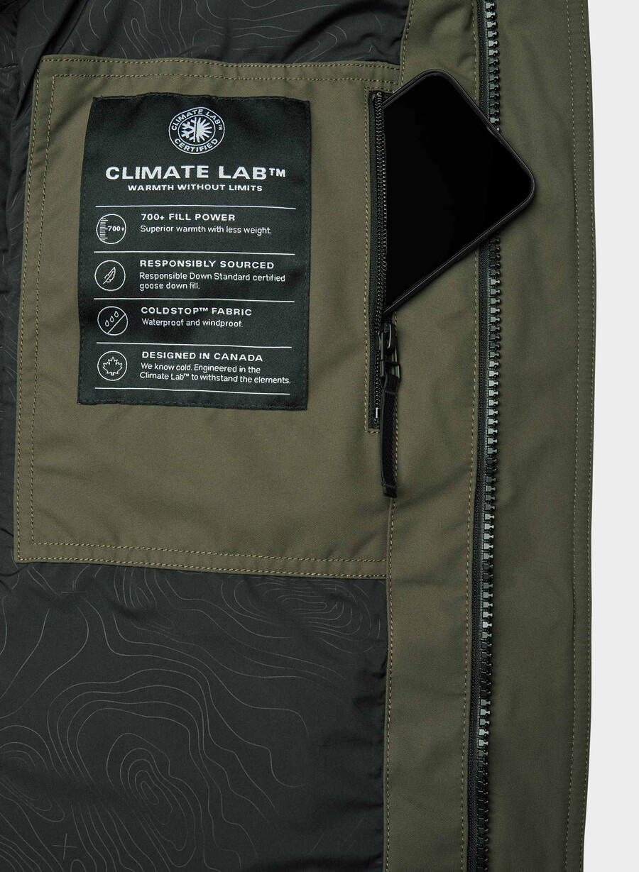 powder parka – coldstop mØrk oliven