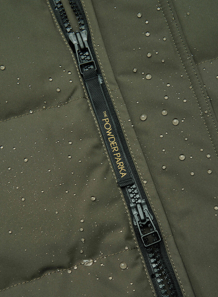 powder parka – coldstop mØrk oliven