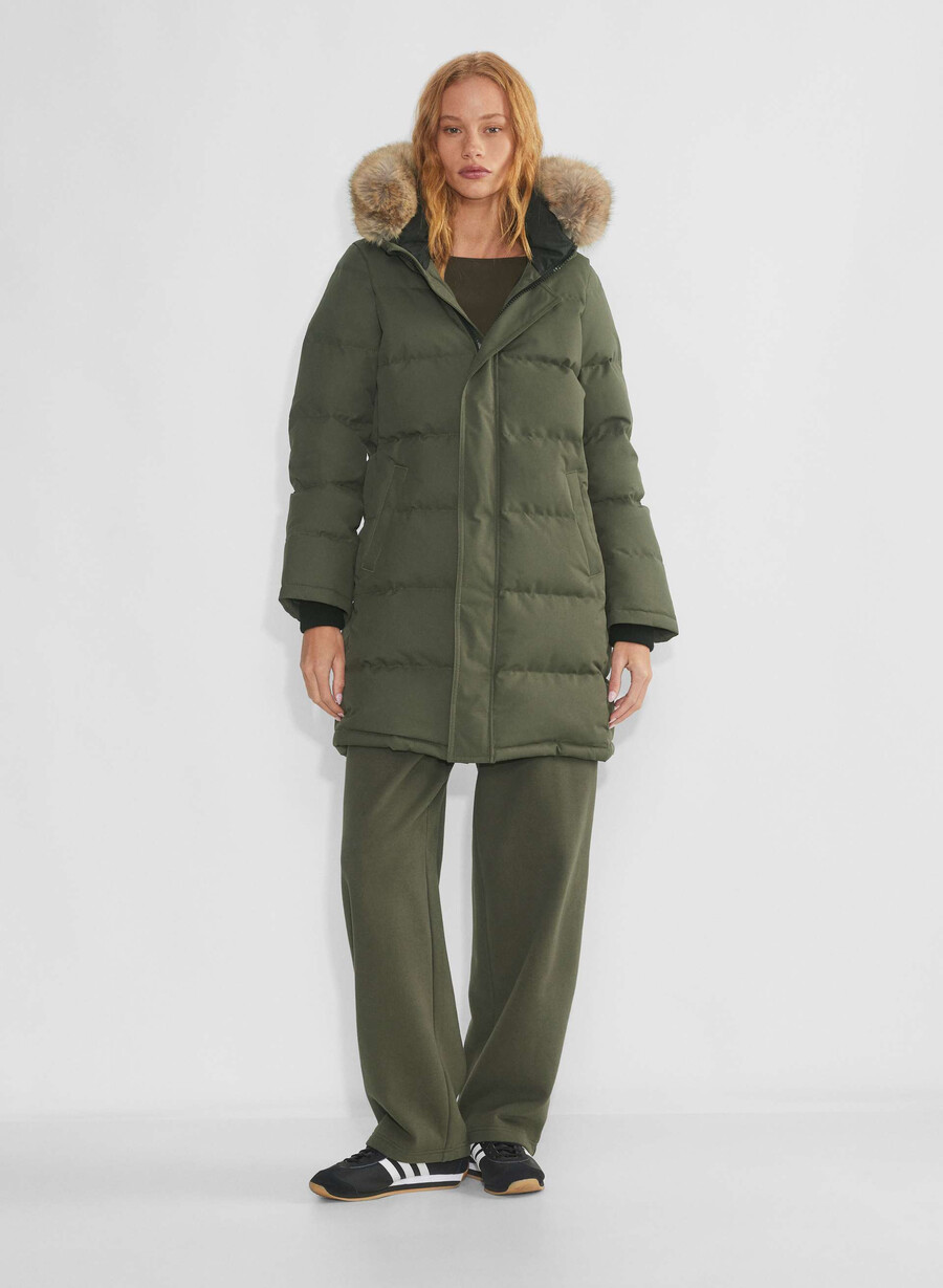 powder parka – coldstop mØrk oliven