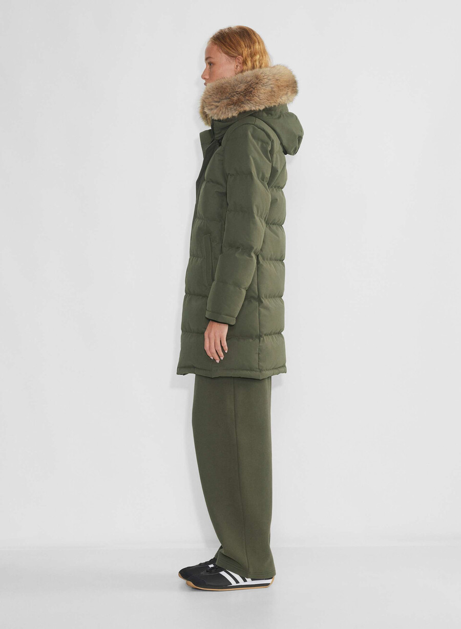 powder parka – coldstop mØrk oliven