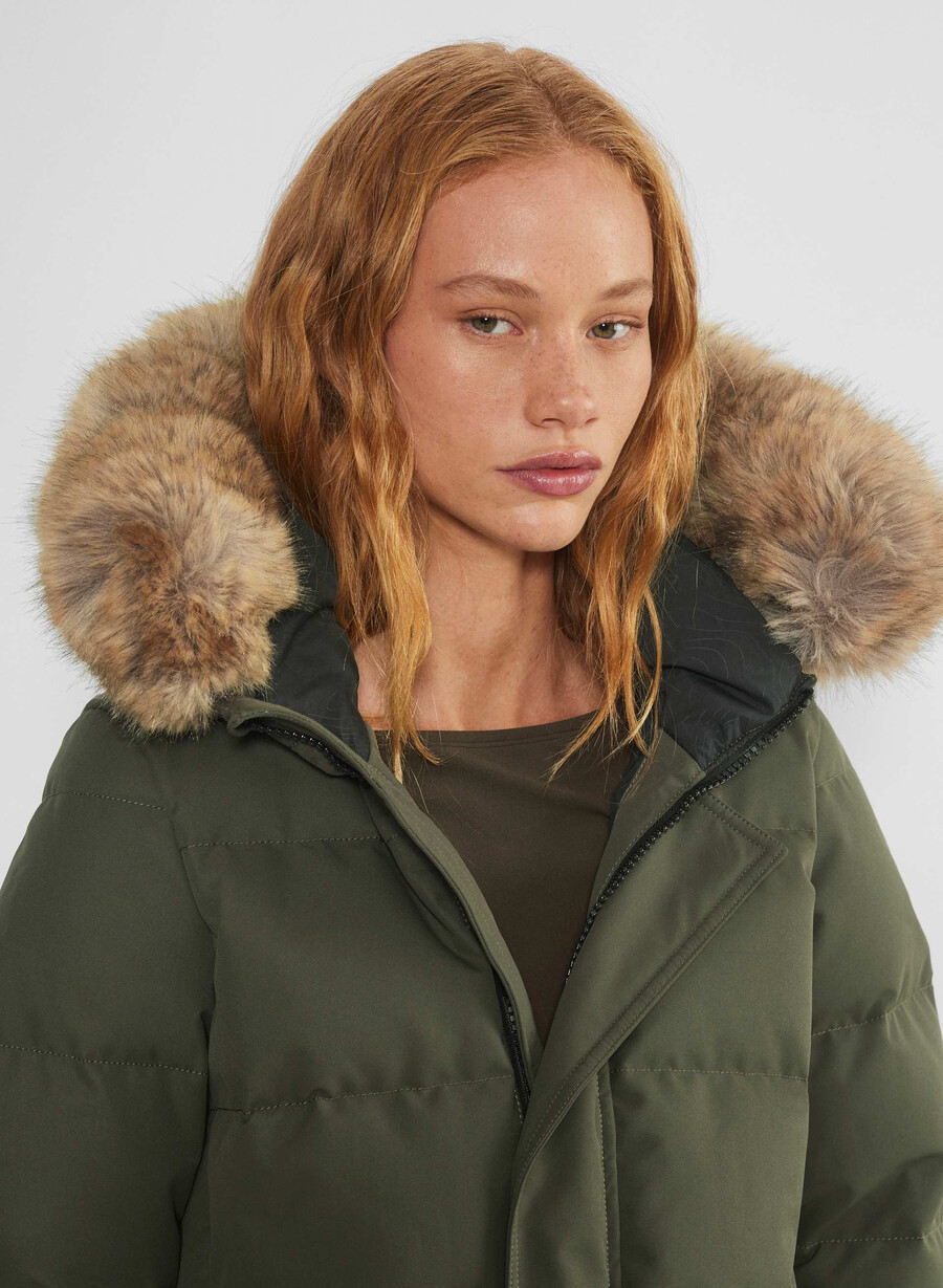 powder parka – coldstop mØrk oliven