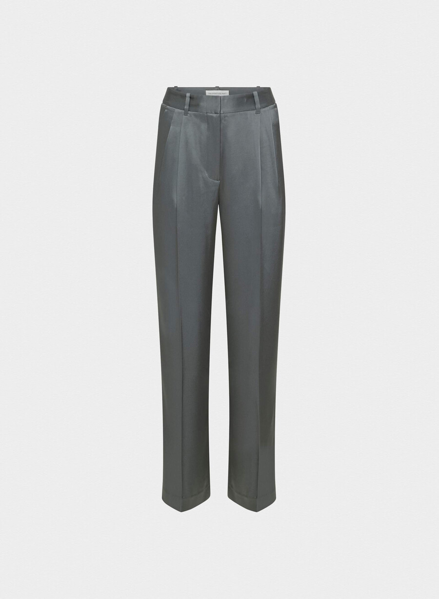 the effortless pant sateng kullgrått