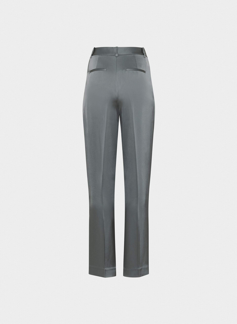 the effortless pant sateng kullgrått