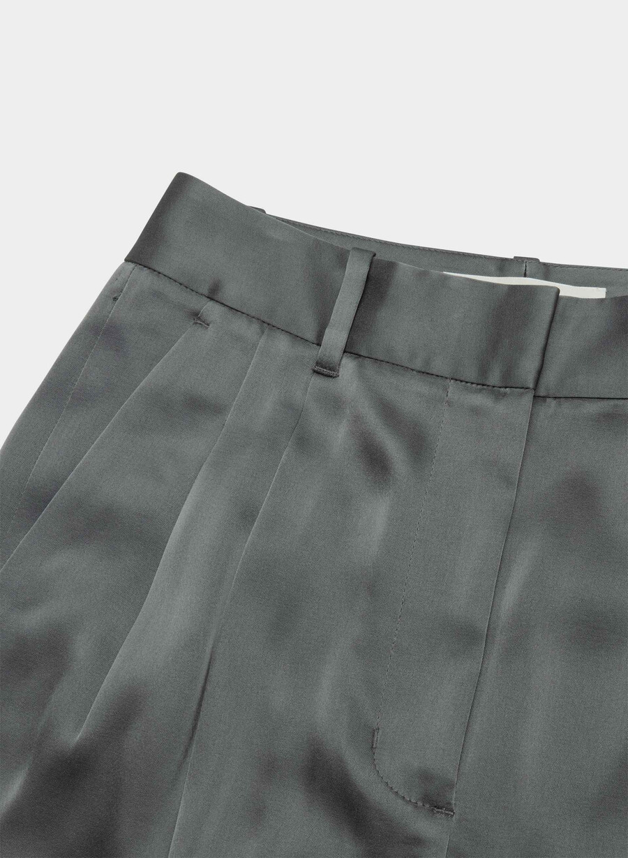 the effortless pant sateng kullgrått