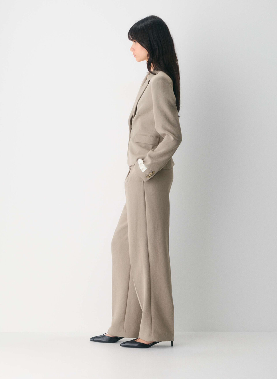 etikette blazer - crepette nomad taupe