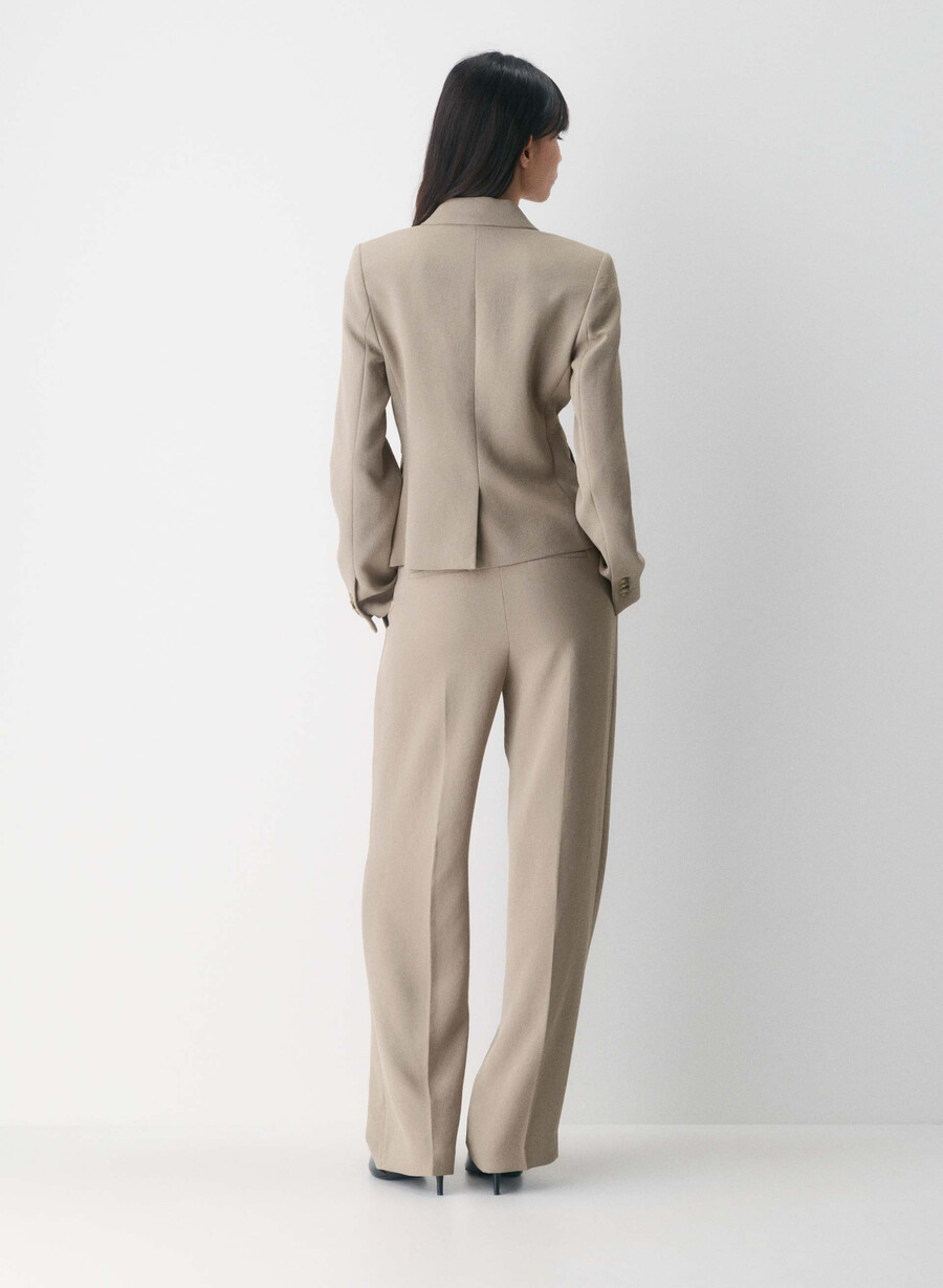 etikette blazer - crepette nomad taupe