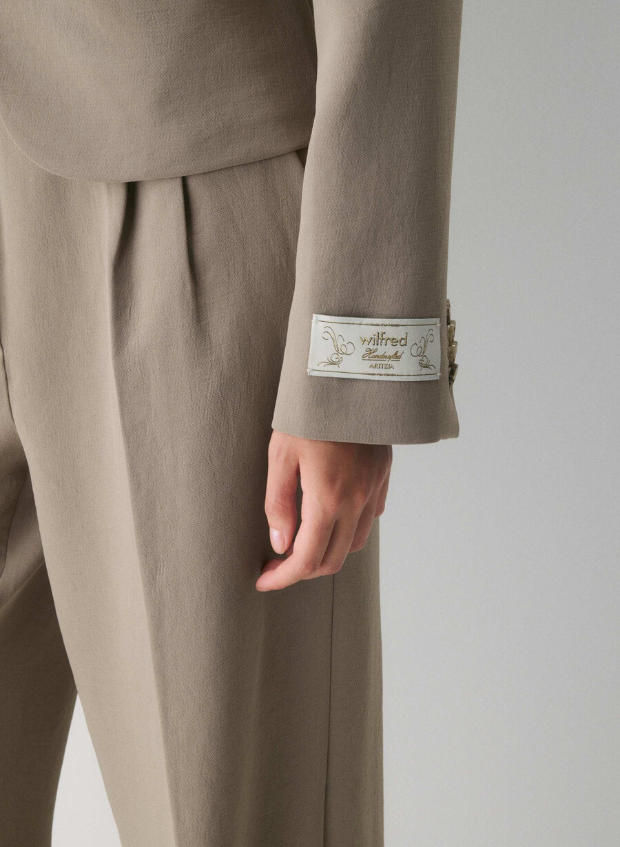 etikette blazer - crepette nomad taupe