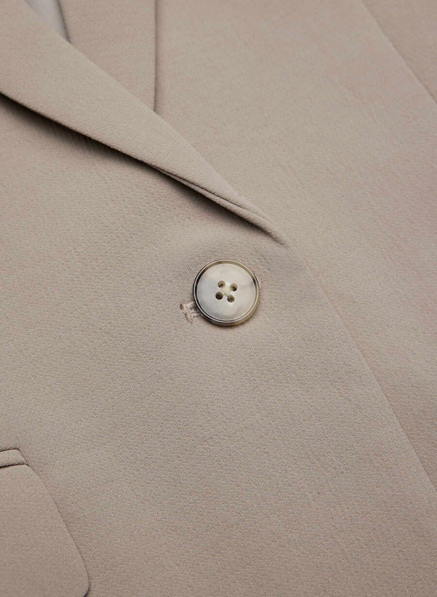 etikette blazer - crepette nomad taupe