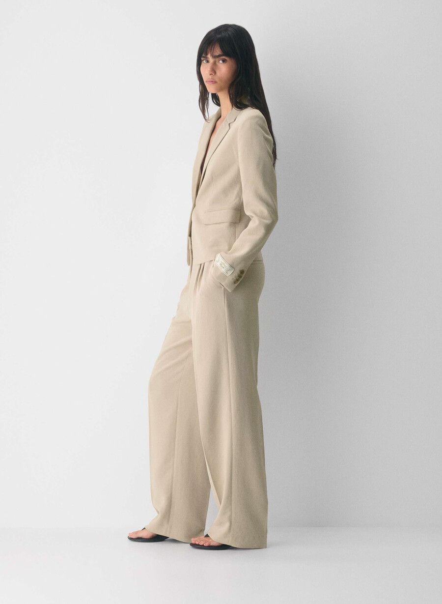 etikette blazer - crepette marcona beige