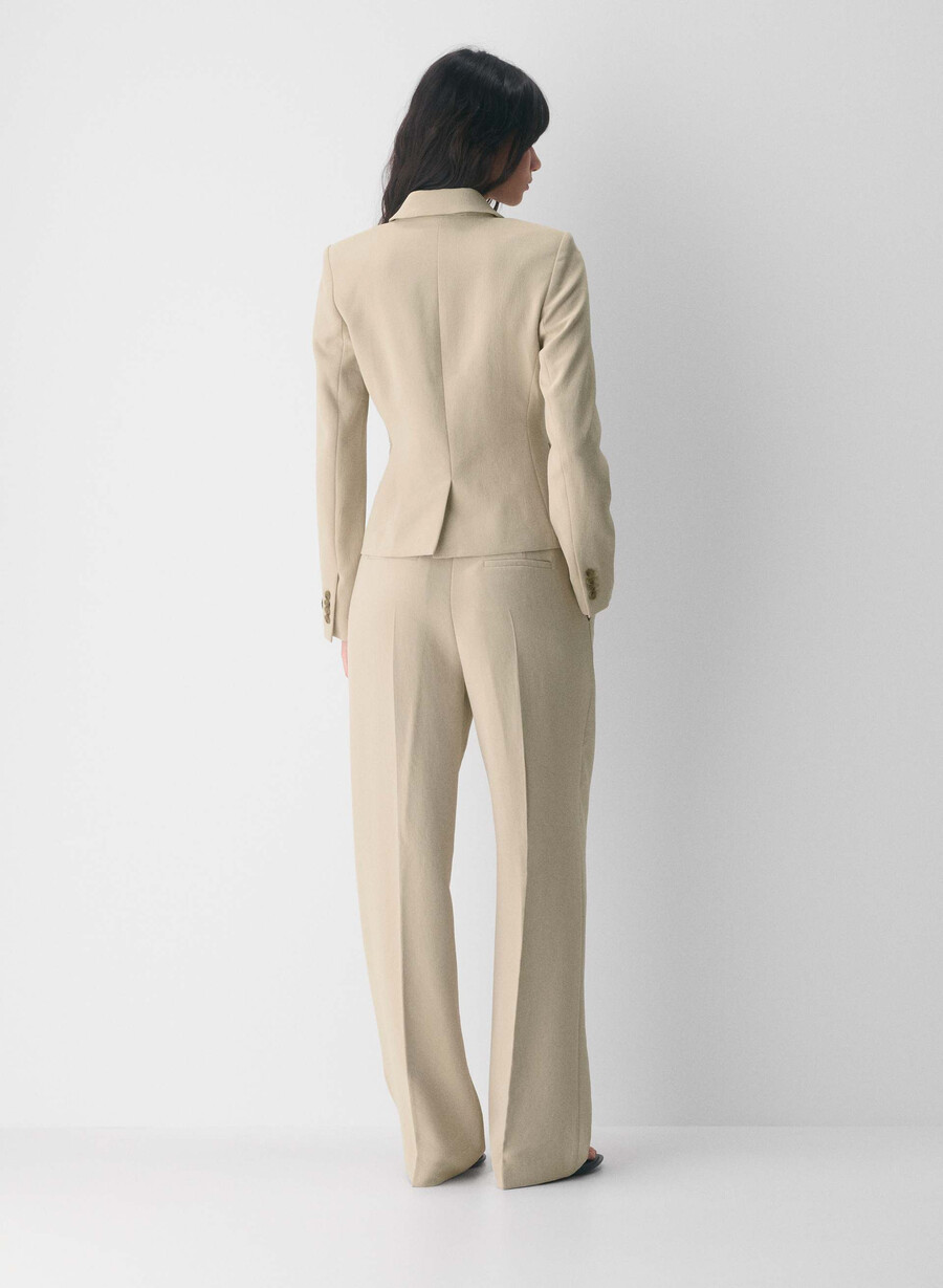 etikette blazer - crepette marcona beige