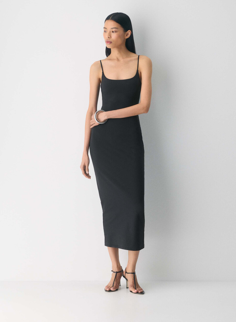 original contour summon maxi cami-kjole svart