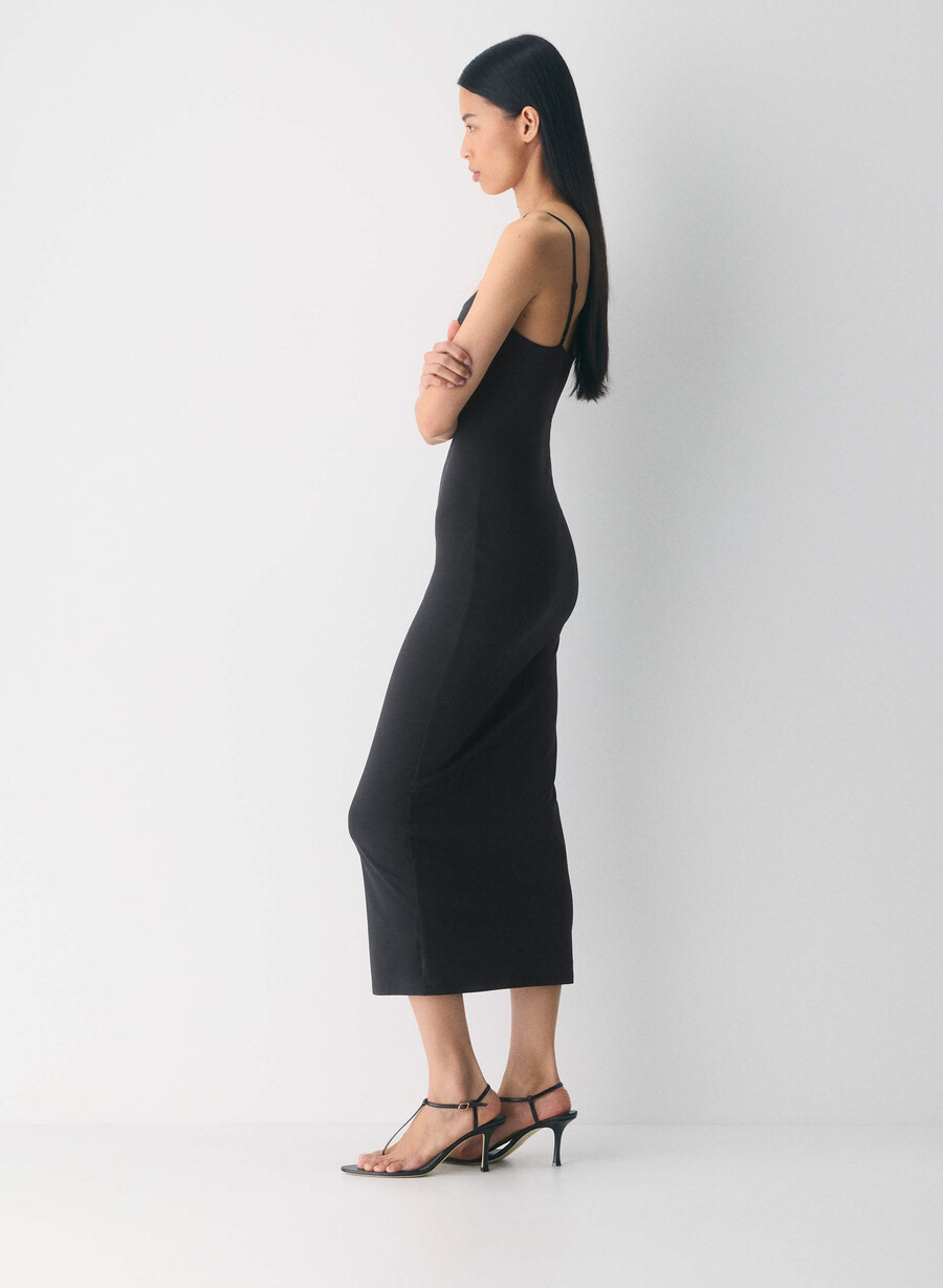 original contour summon maxi cami-kjole svart